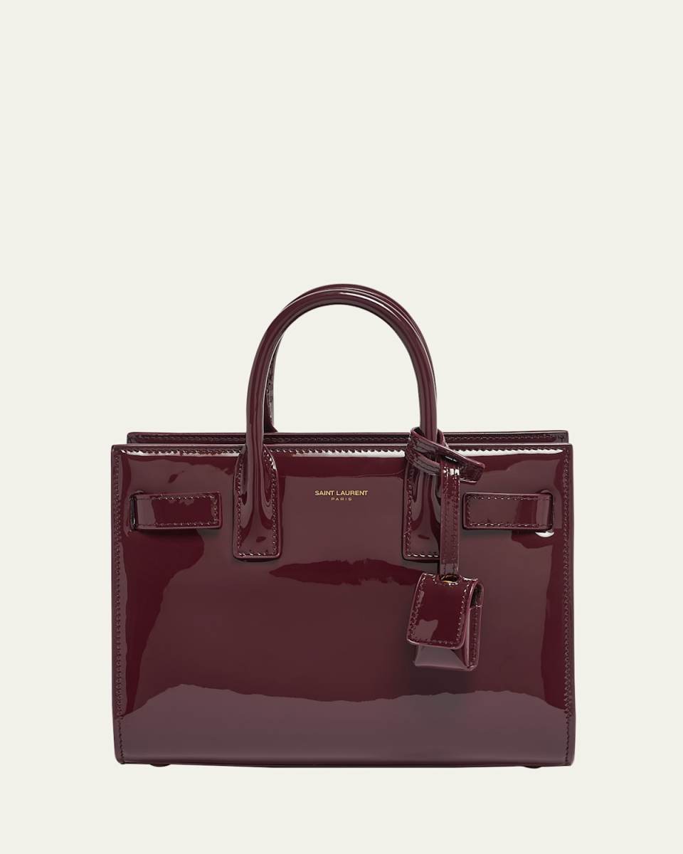 Sac de Jour Nano Top-Handle Bag in Patent Leather